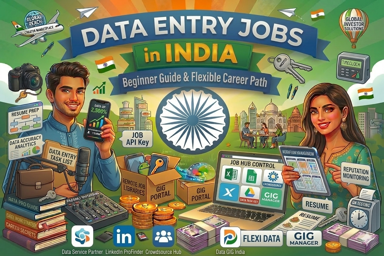 Data Entry Jobs in India (Beginner Work From Home Guide)