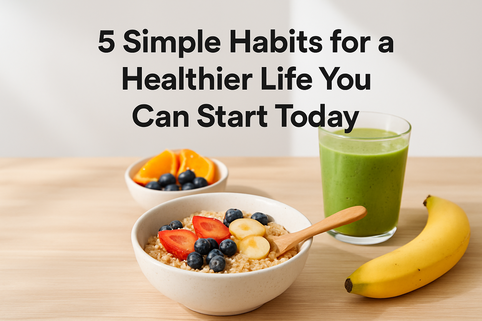 5 Simple Habits for a Healthier Life You Can Start Today