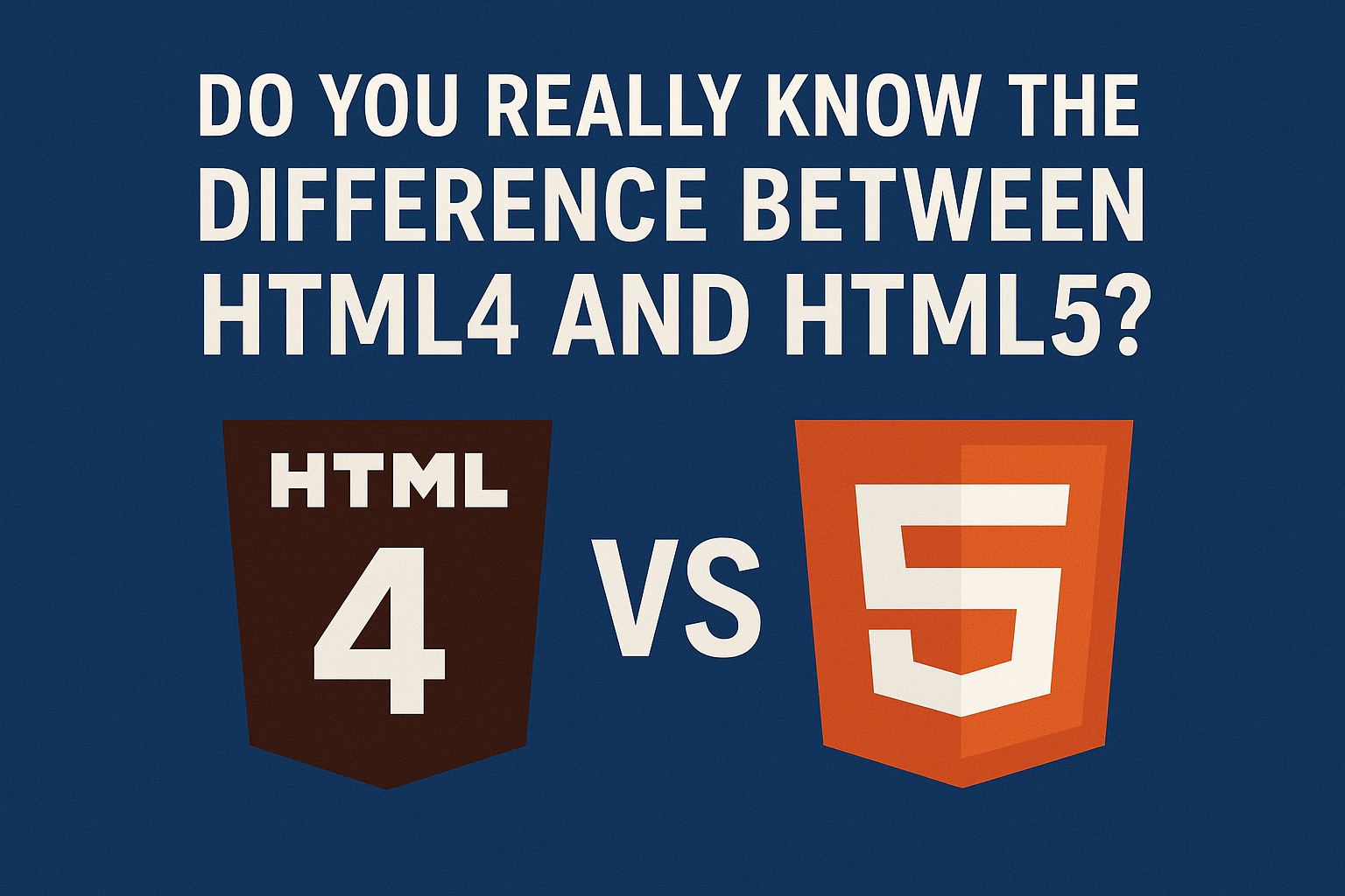 Do You Really Know the Difference Between HTML4 and HTML5?