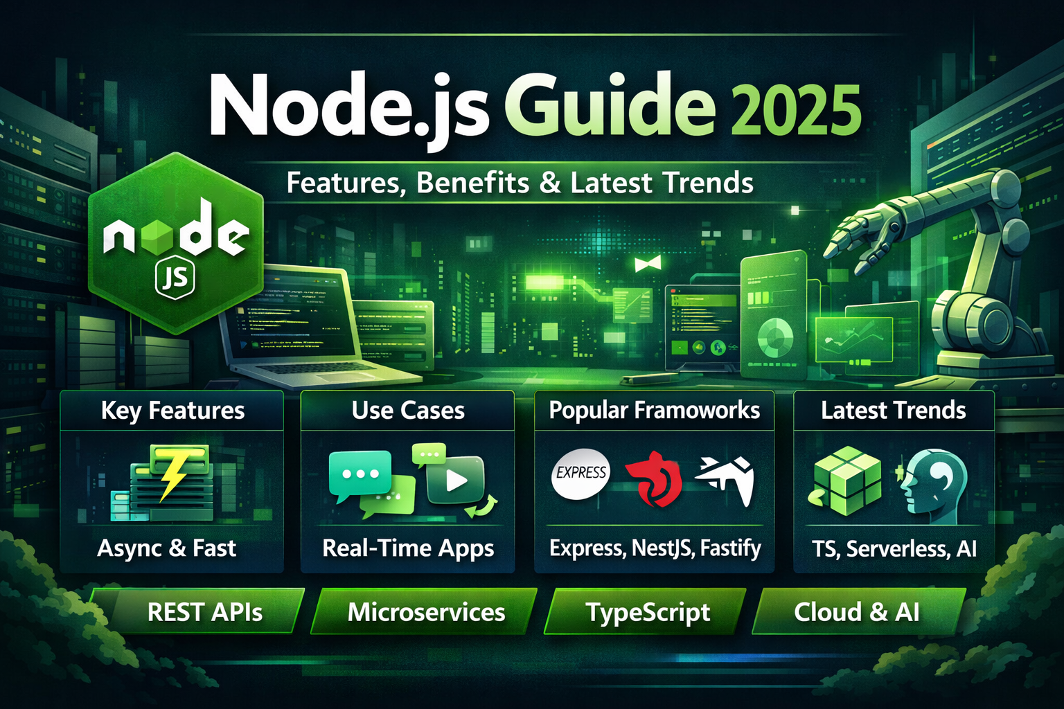 Node.js Explained: Features, Use Cases, Benefits & Latest Trends (2025 Guide)